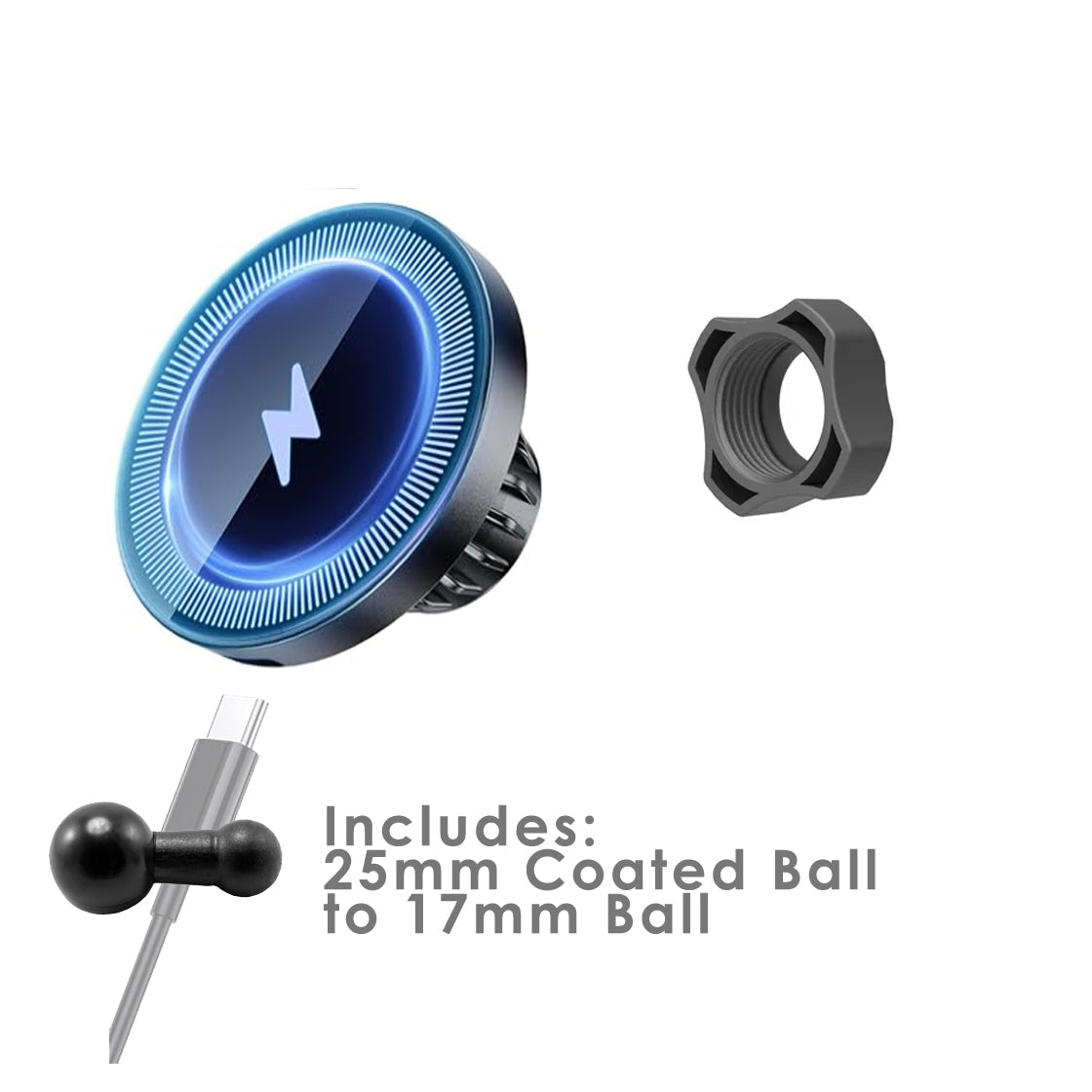 Magnetic Wireless Charging Mobile Device Attachment (Requires Accessory Mount or Mount Mini – sold separately)